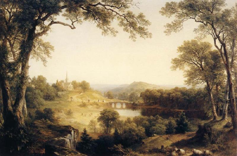 Asher Brown Durand Sunday Morning Sweden oil painting art